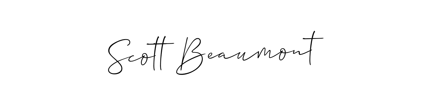 Also You can easily find your signature by using the search form. We will create Scott Beaumont name handwritten signature images for you free of cost using Allison_Script sign style. Scott Beaumont signature style 2 images and pictures png