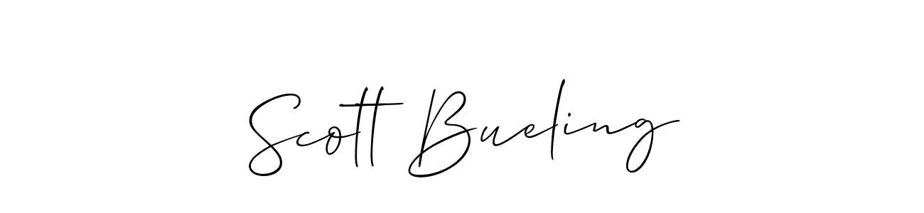 Use a signature maker to create a handwritten signature online. With this signature software, you can design (Allison_Script) your own signature for name Scott Bueling. Scott Bueling signature style 2 images and pictures png