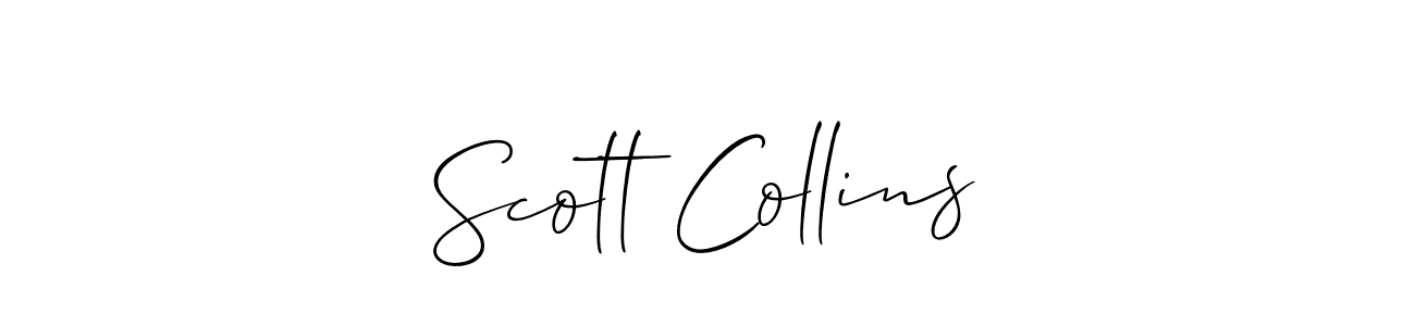 Also we have Scott Collins name is the best signature style. Create professional handwritten signature collection using Allison_Script autograph style. Scott Collins signature style 2 images and pictures png