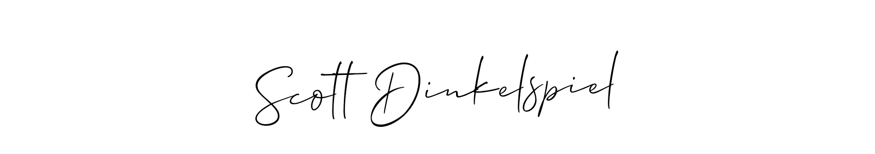 Best and Professional Signature Style for Scott Dinkelspiel. Allison_Script Best Signature Style Collection. Scott Dinkelspiel signature style 2 images and pictures png