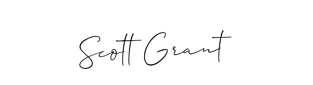 How to make Scott Grant name signature. Use Allison_Script style for creating short signs online. This is the latest handwritten sign. Scott Grant signature style 2 images and pictures png