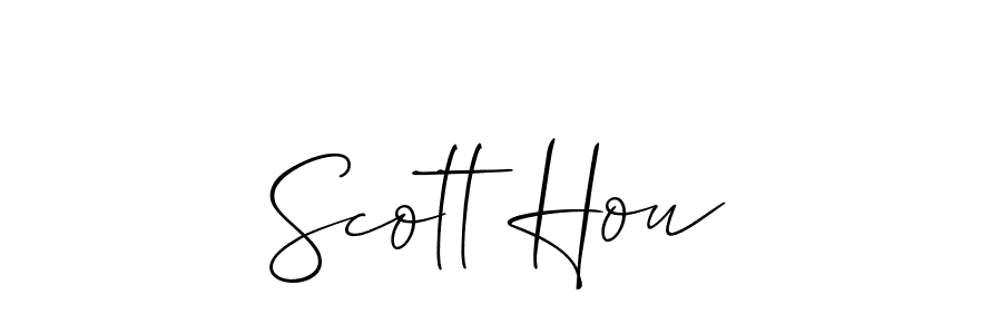 Also we have Scott Hou name is the best signature style. Create professional handwritten signature collection using Allison_Script autograph style. Scott Hou signature style 2 images and pictures png