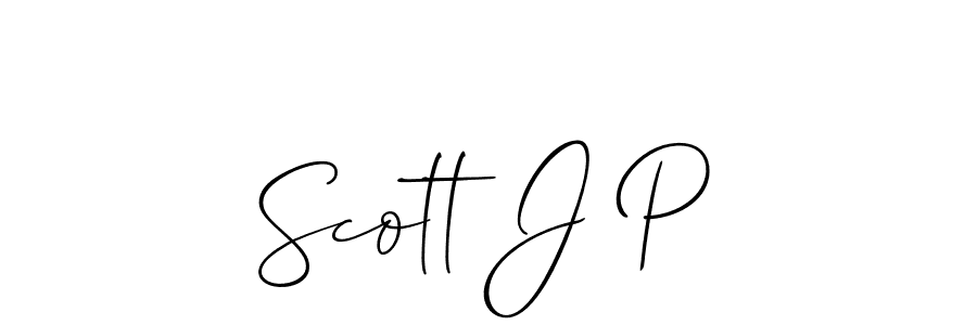 Best and Professional Signature Style for Scott J P. Allison_Script Best Signature Style Collection. Scott J P signature style 2 images and pictures png