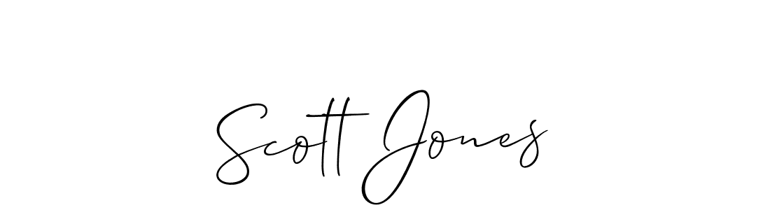 Use a signature maker to create a handwritten signature online. With this signature software, you can design (Allison_Script) your own signature for name Scott Jones. Scott Jones signature style 2 images and pictures png