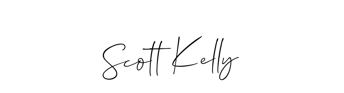 Best and Professional Signature Style for Scott Kelly. Allison_Script Best Signature Style Collection. Scott Kelly signature style 2 images and pictures png