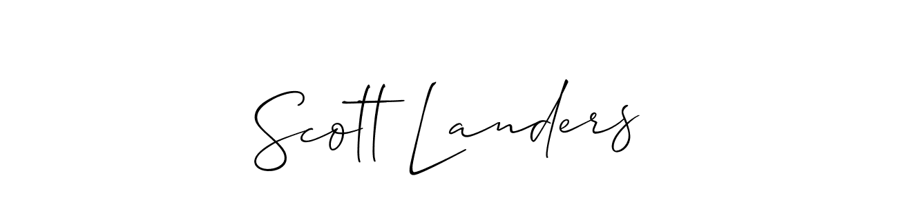 Make a short Scott Landers signature style. Manage your documents anywhere anytime using Allison_Script. Create and add eSignatures, submit forms, share and send files easily. Scott Landers signature style 2 images and pictures png
