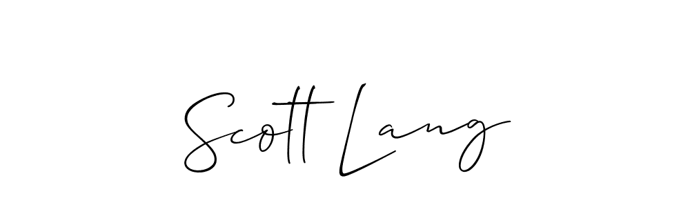 Best and Professional Signature Style for Scott Lang. Allison_Script Best Signature Style Collection. Scott Lang signature style 2 images and pictures png