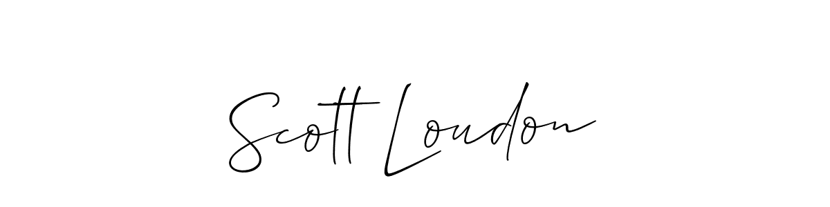 Best and Professional Signature Style for Scott Loudon. Allison_Script Best Signature Style Collection. Scott Loudon signature style 2 images and pictures png