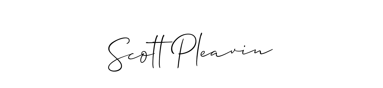 Also You can easily find your signature by using the search form. We will create Scott Pleavin name handwritten signature images for you free of cost using Allison_Script sign style. Scott Pleavin signature style 2 images and pictures png