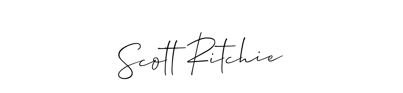 Scott Ritchie stylish signature style. Best Handwritten Sign (Allison_Script) for my name. Handwritten Signature Collection Ideas for my name Scott Ritchie. Scott Ritchie signature style 2 images and pictures png