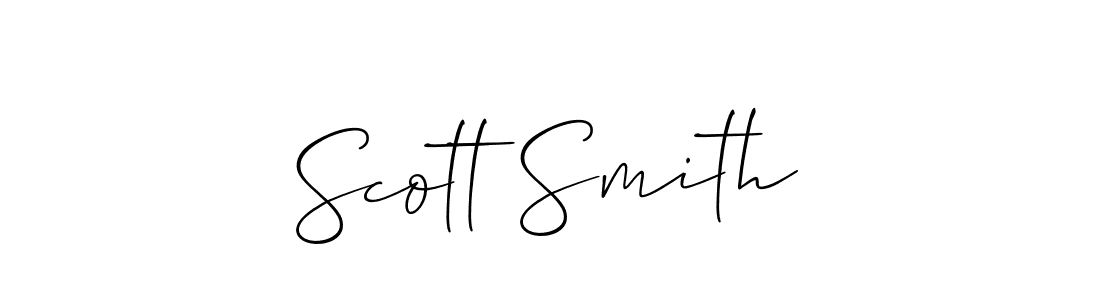 Create a beautiful signature design for name Scott Smith. With this signature (Allison_Script) fonts, you can make a handwritten signature for free. Scott Smith signature style 2 images and pictures png