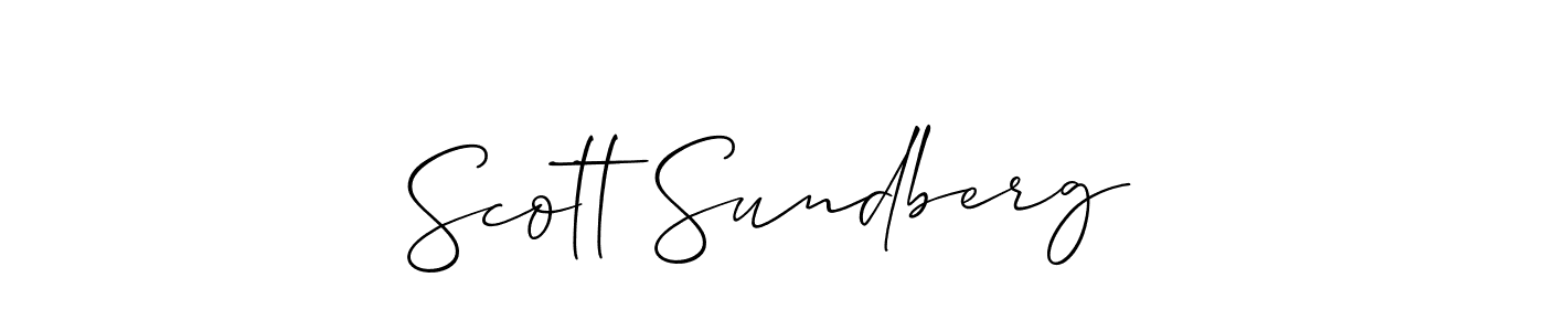 How to Draw Scott Sundberg signature style? Allison_Script is a latest design signature styles for name Scott Sundberg. Scott Sundberg signature style 2 images and pictures png