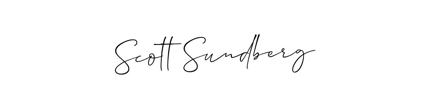 How to make Scott Sundberg name signature. Use Allison_Script style for creating short signs online. This is the latest handwritten sign. Scott Sundberg signature style 2 images and pictures png