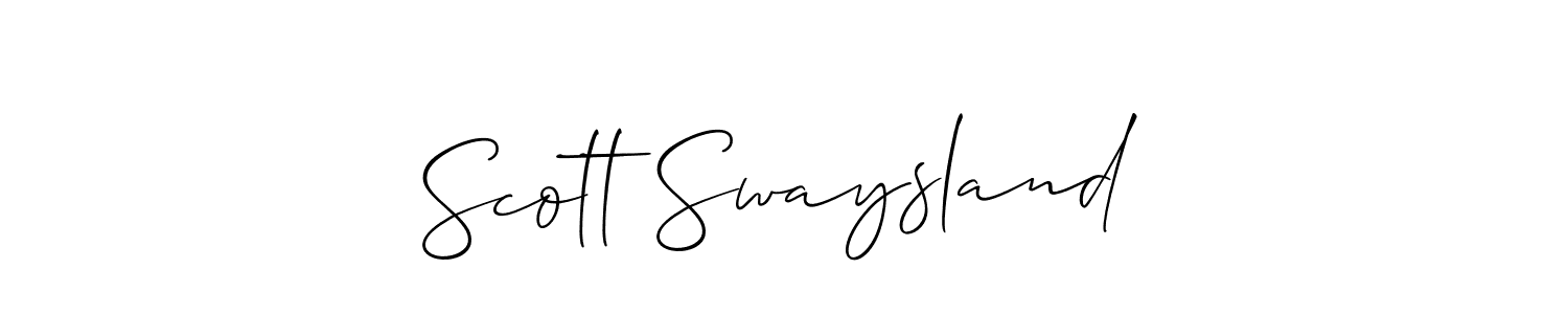 Also You can easily find your signature by using the search form. We will create Scott Swaysland name handwritten signature images for you free of cost using Allison_Script sign style. Scott Swaysland signature style 2 images and pictures png