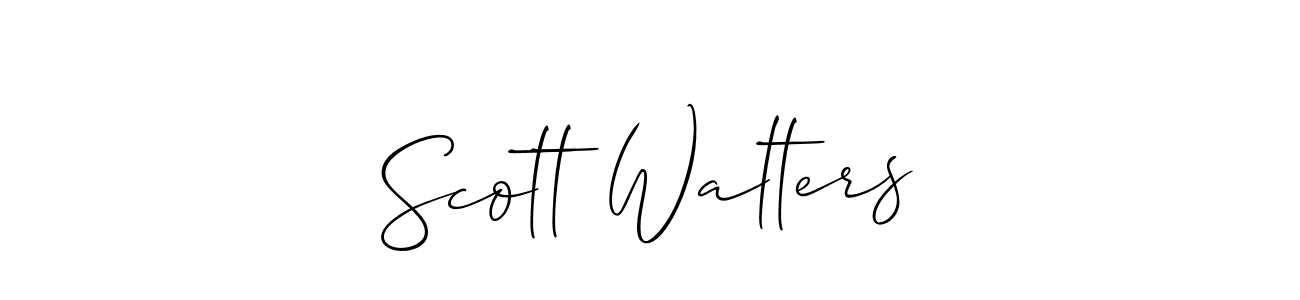 How to make Scott Walters name signature. Use Allison_Script style for creating short signs online. This is the latest handwritten sign. Scott Walters signature style 2 images and pictures png