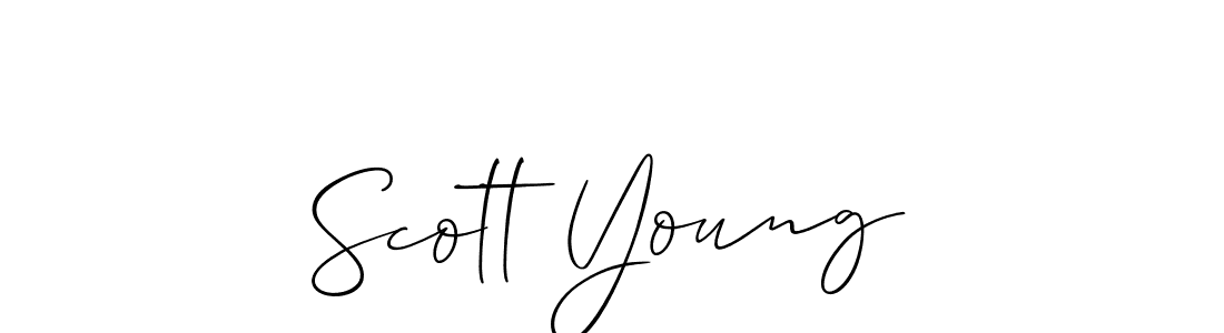 if you are searching for the best signature style for your name Scott Young. so please give up your signature search. here we have designed multiple signature styles  using Allison_Script. Scott Young signature style 2 images and pictures png