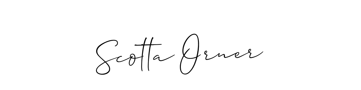 Best and Professional Signature Style for Scotta Orner. Allison_Script Best Signature Style Collection. Scotta Orner signature style 2 images and pictures png