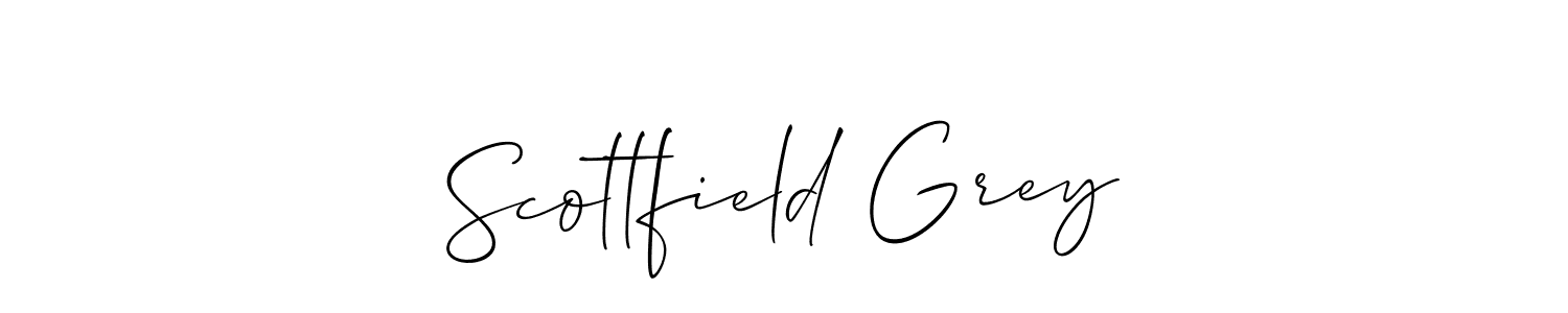 You should practise on your own different ways (Allison_Script) to write your name (Scottfield Grey) in signature. don't let someone else do it for you. Scottfield Grey signature style 2 images and pictures png