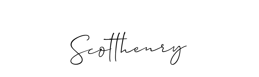 How to Draw Scotthenry signature style? Allison_Script is a latest design signature styles for name Scotthenry. Scotthenry signature style 2 images and pictures png