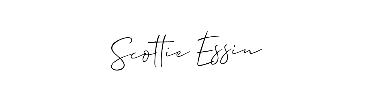 Make a short Scottie Essin signature style. Manage your documents anywhere anytime using Allison_Script. Create and add eSignatures, submit forms, share and send files easily. Scottie Essin signature style 2 images and pictures png