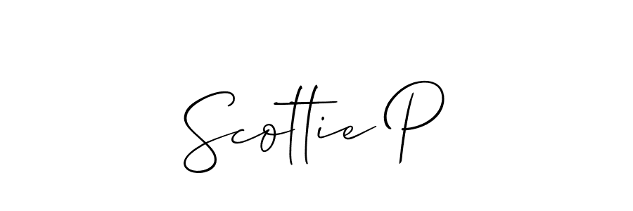 if you are searching for the best signature style for your name Scottie P. so please give up your signature search. here we have designed multiple signature styles  using Allison_Script. Scottie P signature style 2 images and pictures png