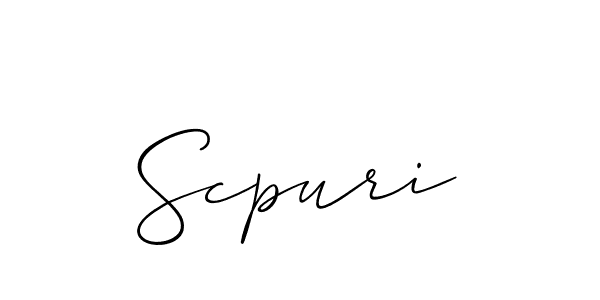 Also You can easily find your signature by using the search form. We will create Scpuri name handwritten signature images for you free of cost using Allison_Script sign style. Scpuri signature style 2 images and pictures png