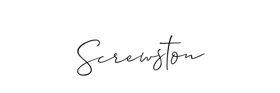 Check out images of Autograph of Screwston name. Actor Screwston Signature Style. Allison_Script is a professional sign style online. Screwston signature style 2 images and pictures png