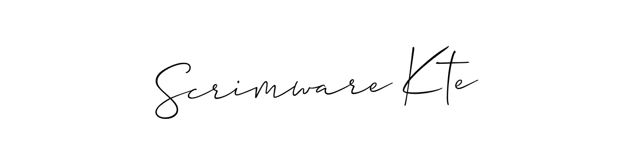 Scrimware Kte stylish signature style. Best Handwritten Sign (Allison_Script) for my name. Handwritten Signature Collection Ideas for my name Scrimware Kte. Scrimware Kte signature style 2 images and pictures png