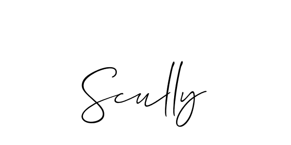 Best and Professional Signature Style for Scully. Allison_Script Best Signature Style Collection. Scully signature style 2 images and pictures png
