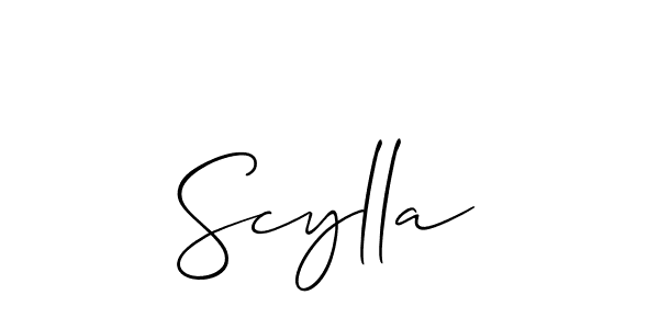 It looks lik you need a new signature style for name Scylla. Design unique handwritten (Allison_Script) signature with our free signature maker in just a few clicks. Scylla signature style 2 images and pictures png