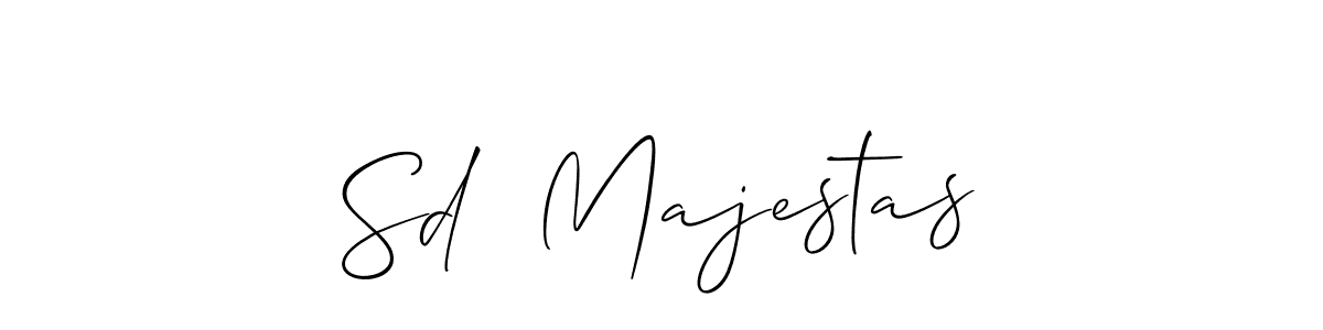 Similarly Allison_Script is the best handwritten signature design. Signature creator online .You can use it as an online autograph creator for name Sd  Majestas. Sd  Majestas signature style 2 images and pictures png