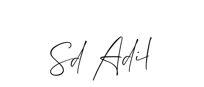 Similarly Allison_Script is the best handwritten signature design. Signature creator online .You can use it as an online autograph creator for name Sd Adil. Sd Adil signature style 2 images and pictures png