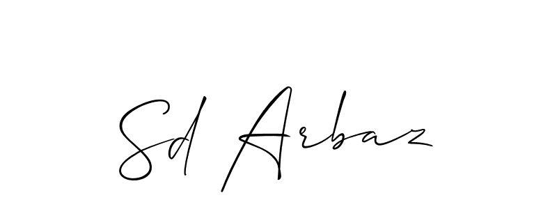 Similarly Allison_Script is the best handwritten signature design. Signature creator online .You can use it as an online autograph creator for name Sd Arbaz. Sd Arbaz signature style 2 images and pictures png