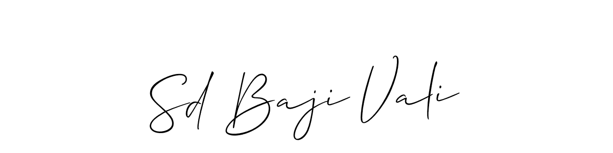 How to Draw Sd Baji Vali signature style? Allison_Script is a latest design signature styles for name Sd Baji Vali. Sd Baji Vali signature style 2 images and pictures png