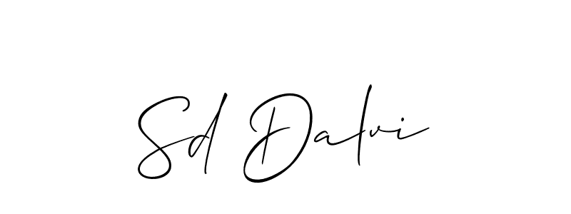 Sd Dalvi stylish signature style. Best Handwritten Sign (Allison_Script) for my name. Handwritten Signature Collection Ideas for my name Sd Dalvi. Sd Dalvi signature style 2 images and pictures png