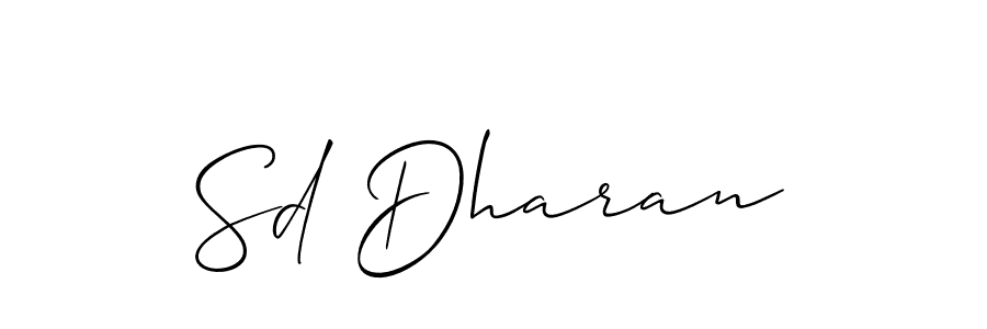 Make a beautiful signature design for name Sd Dharan. Use this online signature maker to create a handwritten signature for free. Sd Dharan signature style 2 images and pictures png