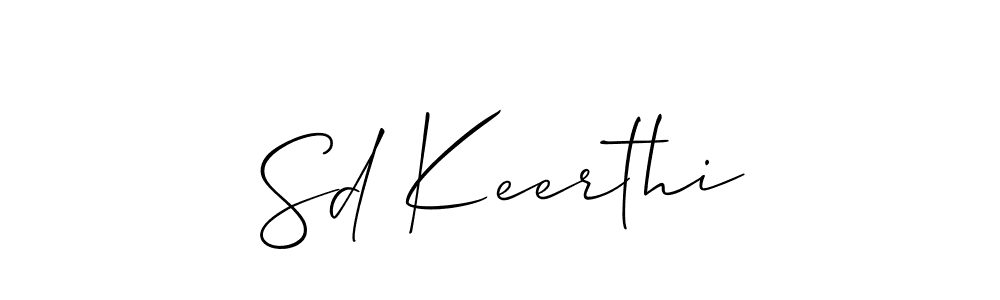 Allison_Script is a professional signature style that is perfect for those who want to add a touch of class to their signature. It is also a great choice for those who want to make their signature more unique. Get Sd Keerthi name to fancy signature for free. Sd Keerthi signature style 2 images and pictures png
