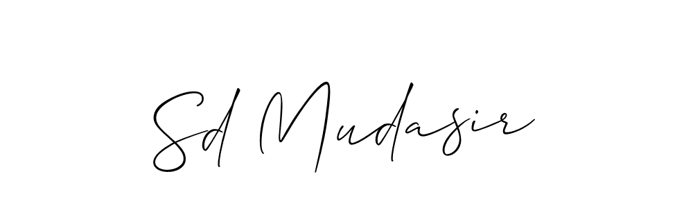 if you are searching for the best signature style for your name Sd Mudasir. so please give up your signature search. here we have designed multiple signature styles  using Allison_Script. Sd Mudasir signature style 2 images and pictures png