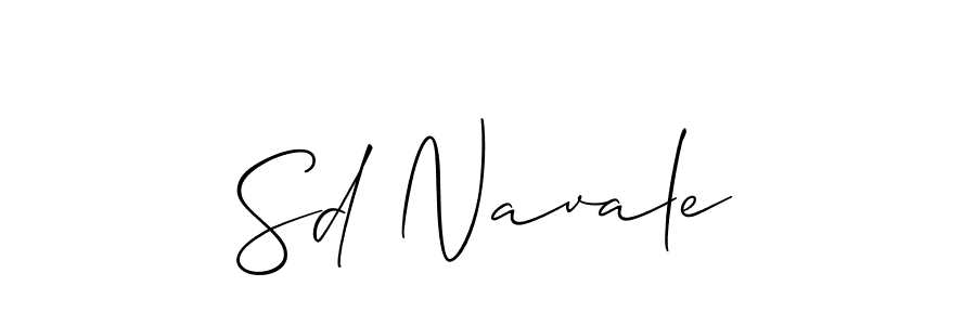 Sd Navale stylish signature style. Best Handwritten Sign (Allison_Script) for my name. Handwritten Signature Collection Ideas for my name Sd Navale. Sd Navale signature style 2 images and pictures png