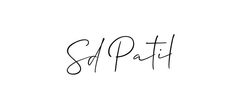 Also we have Sd Patil name is the best signature style. Create professional handwritten signature collection using Allison_Script autograph style. Sd Patil signature style 2 images and pictures png