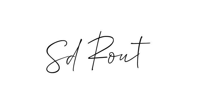 How to Draw Sd Rout signature style? Allison_Script is a latest design signature styles for name Sd Rout. Sd Rout signature style 2 images and pictures png