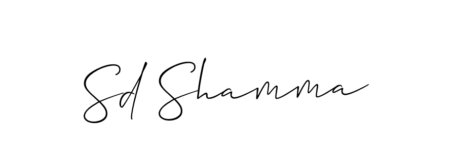 Create a beautiful signature design for name Sd Shamma. With this signature (Allison_Script) fonts, you can make a handwritten signature for free. Sd Shamma signature style 2 images and pictures png