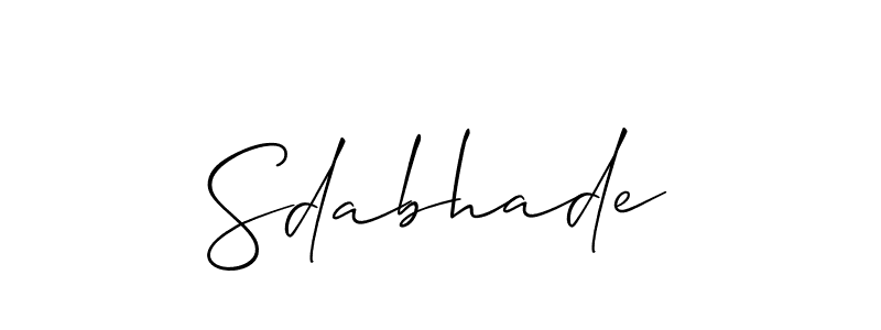 Check out images of Autograph of Sdabhade name. Actor Sdabhade Signature Style. Allison_Script is a professional sign style online. Sdabhade signature style 2 images and pictures png