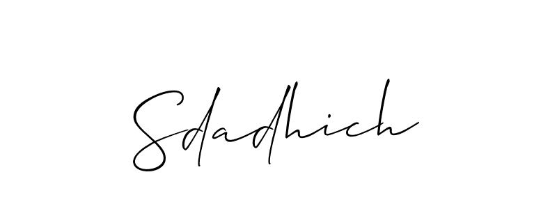 Here are the top 10 professional signature styles for the name Sdadhich. These are the best autograph styles you can use for your name. Sdadhich signature style 2 images and pictures png