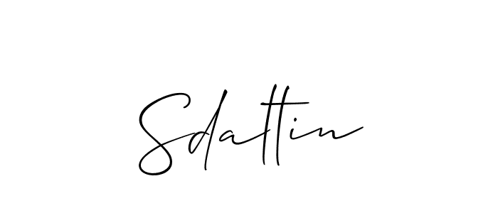 if you are searching for the best signature style for your name Sdaltin. so please give up your signature search. here we have designed multiple signature styles  using Allison_Script. Sdaltin signature style 2 images and pictures png