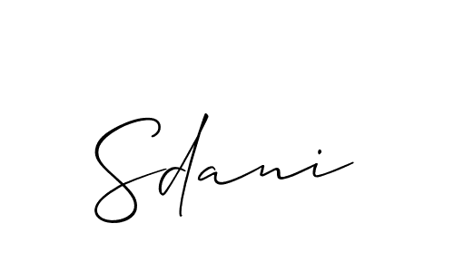 Here are the top 10 professional signature styles for the name Sdani. These are the best autograph styles you can use for your name. Sdani signature style 2 images and pictures png