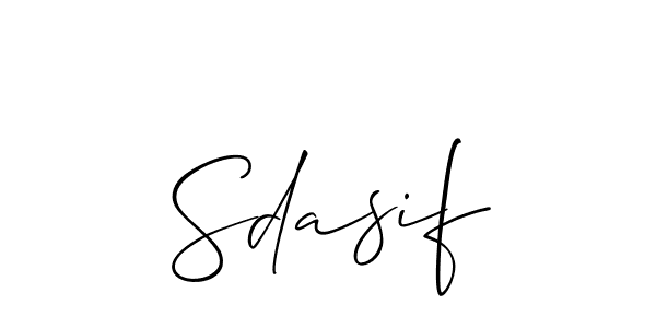 Create a beautiful signature design for name Sdasif. With this signature (Allison_Script) fonts, you can make a handwritten signature for free. Sdasif signature style 2 images and pictures png