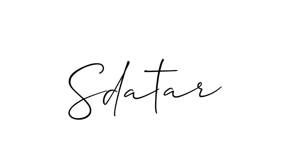Allison_Script is a professional signature style that is perfect for those who want to add a touch of class to their signature. It is also a great choice for those who want to make their signature more unique. Get Sdatar name to fancy signature for free. Sdatar signature style 2 images and pictures png