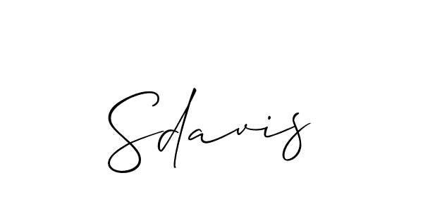 Sdavis stylish signature style. Best Handwritten Sign (Allison_Script) for my name. Handwritten Signature Collection Ideas for my name Sdavis. Sdavis signature style 2 images and pictures png