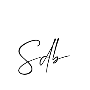 The best way (Allison_Script) to make a short signature is to pick only two or three words in your name. The name Sdb include a total of six letters. For converting this name. Sdb signature style 2 images and pictures png
